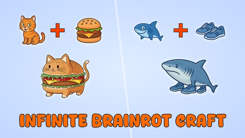 Infinite Brainrot: Craft Merge